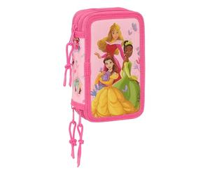 PRINCESAS DISNEY - School Pencil Case with 37 Tools Included, Children's Pencil Case, Child, Ideal for Children from 5 to 14 Years, Comfortable and Versatile, Quality and Resistance, 12.5 x 5.5 x 19.5