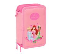 PRINCESAS - School Pencil Case with 37 Tools Included, Children's Pencil Case, Child, Ideal for Children from 5 to 14 Years, Comfortable and Versatile, Quality and Resistance, 12.5 x 5.5 x 19.5 cm