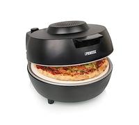 Princess 01.115005.01.001 Pizza Oven 115005 - ø30 cm - Authentic Stone - Temperature and Timer Adjustable - 1200 W, Plastic Bakelite, Black