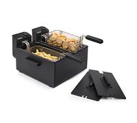 Princess 01.183028.01.001 Friteuse Noire 183028 Electric Deep Fryer Double Bowl 6 L 8 Portions 1.2 kg 3600 W Black, Metal, 6 kilograms