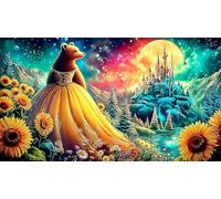 princess 1000 Pieces Recycled Paper Jigsaw Puzzle Impossible Hard Difficult Educational Games for The Whole for Women, Gifts for Men 70x50cm/1000pcs