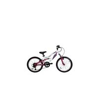 Basis Princess 20" Girls Full Suspension Mountain Bike - White/Pink