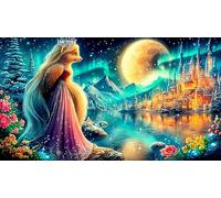 princess Adult Jigsaws 1000 Pieces Puzzle Game Fun Present & Activity for Home for Adults and Kids Age 12 Years Up 38x52cm/1000pcs