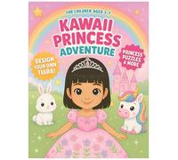 Princess Adventure Activity Book: Kawaii Theme Magical Princess Activity Book for Girls Ages 3-7 | Over 100 Engaging Activities Including Coloring ... | Features Kawaii Princesses, Unicorns, Ca