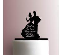 Princess and the Frog ? Youre the Best Thing - Acrylic Cake Topper 6 Inch Width/Brown