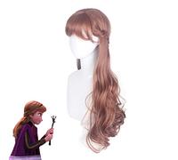 Princess Anna Cosplay Wig Olaf'S Adventure Cosplay Anna Wig Mix Blonde Braid Long Synthetic Hair For Party ZAZ-316