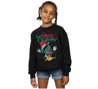 Princess Ariel Merry Christmas Sweatshirt Disney Black 5-6 Years