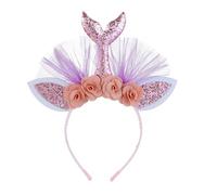 Princess At Large Hair Hoop Girls Birthday Party Fairy Shimmering Glitter Gorgeous Flower Girl Costume Supplies Birthday Headband For Women