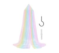 Princess Bed Canopy Rainbow - Princess Breathable Fly Netting