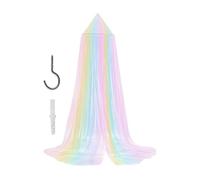 Princess Bed - Fly Netting Canopy Princess Rainbow Cute Breathable
