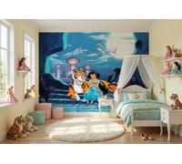 Princess wallpaper wall mural Jasmine & Aladdin Disney blue bedroom picture wall