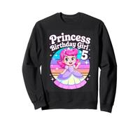 Princess Birthday Girl 5 Fifth Birthday Princess Party Sweatshirt