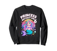 Princess Birthday Girl 6 Magical Mermaid Unicorn Sweatshirt