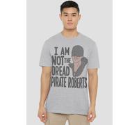 Princess Bride Dread Pirate Roberts T-Shirt, Athletic Heather in Grey | Size: Medium Princess Bride Grey M