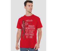 Princess Bride Hello My Name Is T-Shirt, Red | Size: Large Princess Bride Red L