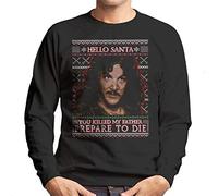 Princess Bride Inigo Montoya Christmas Santa Prepare to Die Men's Sweatshirt Black