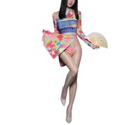 PRINCESS BRIDE Women's Sexy Kimono Lingerie Short Dress Japanese Costume Temptation Pajamas Cosplay (A9)