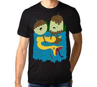 Princess Bubblegum Rock T-Shirt, Adventure Time Men's Tee Black