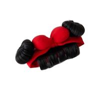 Princess Bun Headband Baby Hair Accessories Wig Bangs Newborns Headwear Lovely Girls Bowknot Headdress Infant Headband
