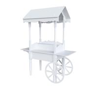 Princess Candy Cart Sweet Cart, 6.5ft Tall White Candy Cart on Wheels, Easy to Assemble, Party Decoration Cart for Birthdays and Weddings