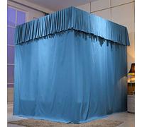 Princess Canopy Bed Curtains - 4 Corner Post Canopy Curtains for Twin, Queen, King Size Beds - Stylish Bedroom Decoration for Adults and Girls