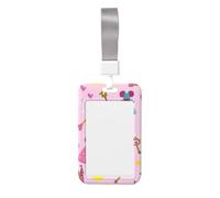Princess-Castle-Crown Abs Vertical Id Badge Holder, Name Badge with Clear Scanning Film