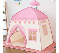 Princess Castle Kids Play Tent Large Fairy Playhouse 51.18x39.37x51.18 Inch Teepee Tent For Children Birthday Gift for Girls, Teepee For Kids, Fairy Playhouse