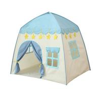 Princess Castle, Kids Play Tent, Large Fairy Playhouse, Teepee Tent for Children/51.18x39.37x51.18 Inch(Blue)