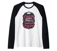 Princess Cleverly Disguised Assistant Principal Raglan Baseball Tee