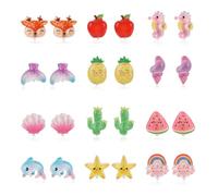 Princess Clip Earrings Earring Set for Kids Jewelry Accessories