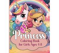 Princess: Coloring Book for Girls Ages 4-8
