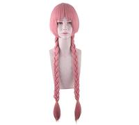 Princess Connect! Re:dive Mimi Cosplay Wig Cute Rabbit Mimi Pink Double Braids Heat Resistant Synthetic Hair Wigs PL-760