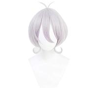 Princess Connect! RE:DIVE Natsume Kokoro Cosplay Wigs Short Straight Silver Gradient Purple Anime Costume Party Game Wig Natsume Kokoro