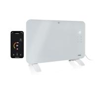 Princess connected electric heater - Convection heating - Manual, app or voice control - Free app - Glass panel - 1000 W - White - 348101