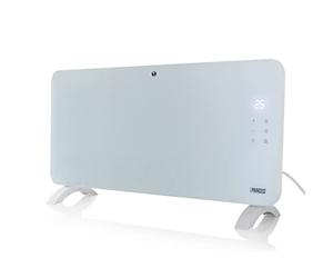 Princess connected electric heater - Convection heating - Manual, app or voice control - Free app - Glass panel - 1500 W - White - 348151