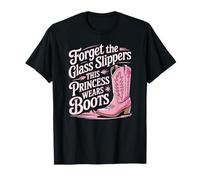 Princess Cowgirl Boots Horse Lover Line Dancing Rodeo T-Shirt