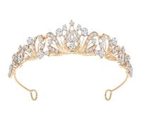 Princess Crown Rhinestone Birthday Crown Headband Wedding Tiara Elegant Crystal Headpiece Decorations Hair Accessories for Women Girls Wedding Prom Party Halloween Christmas