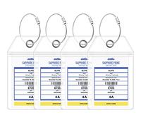 Princess Cruise Luggage Tag Holder by Cruise On [4 Pack] Fits All Princess Ships & Tags, Cruise Essentials 2025 & 2026 - Clear Luggage Tags