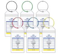 Princess Cruise Luggage Tag Holders, Zip Seal Clear Cruise Luggage Tags Holder with Steel Loops Fit for All Princess Cruise Line Ship & Itineraries Tags in 2024 & 2025 (6 Pcs with 6 Colors Ring)
