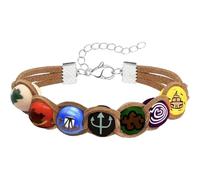 PRINCESS CUTENESS STORE Annabeth Chase Handmade Wooden Bead Demigod Olympian Camp Half Blood Percy Jackson Cosplay Bracelet