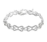 PRINCESS CUTENESS STORE Caroline Forbes Vampire Rhinestone Silver Bracelet From Klaus