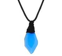 PRINCESS CUTENESS STORE H2O Just Add Water Mako Mermaid Blue Crystal Black Cord Necklace