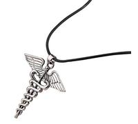 PRINCESS CUTENESS STORE Percy Jackson Camp Half Blood Winged Snake Serpent Olympian Demigod Silver Tone Necklace Annabeth Chase