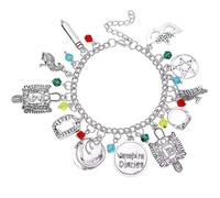 PRINCESS CUTENESS STORE Vampire Mystic Falls Gothic Salvatore Emblem Charm Bracelet