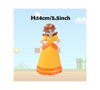 (Princess Daisy, No Box) Super Mario Action Figure Bowser Princess Peach Anime Game All Star Collection Model Toy for Children