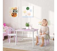 Princess Design Toddler Table and 2 Chairs Set, for Playroom AIYAPLAY Pink One Size