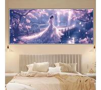 Princess Diamond Art Bridge Diamond Painting 16x47inch, 2026 New Rhinestone Mosaic Kits for Adults, 5D Full Drill Gem Crystal Art Kits DIY Paint by Numbers for Adults, Dimond Pictures for Decor Z-S841