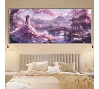 Princess Diamond Art Bridge Diamond Painting 27x70inch, 2026 New Rhinestone Mosaic Kits for Adults, 5D Full Drill Gem Crystal Art Kits DIY Paint by Numbers for Adults, Dimond Pictures for Decor Z-S909