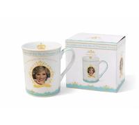 Princess Diana Commemorative Fine China Mug 300ml | Elegant Ceramic Tea & Coffee Cup with Decorative Portrait Design | Boxed Collectible Drinkware