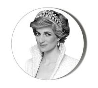 Princess Diana in Full Regal Pose - 10 x 49mm (1.9 inches) Stickers